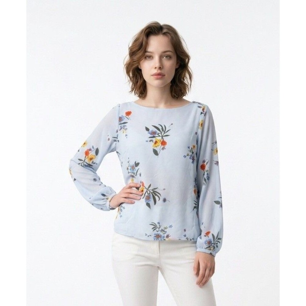 Vince Camuto Floral Oversized Blouse XXS
